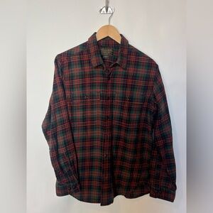 Filson Scout Shirt Pine Copper Plaid Cotton Flannel Size S‎